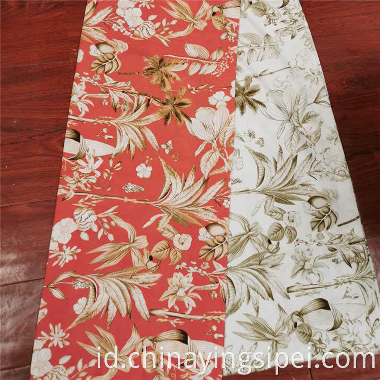 2020 Stok Terbaru Lot Soft Custom Fabric Printing Challis Viscose Floral Poplin Rayon Printed Fabric